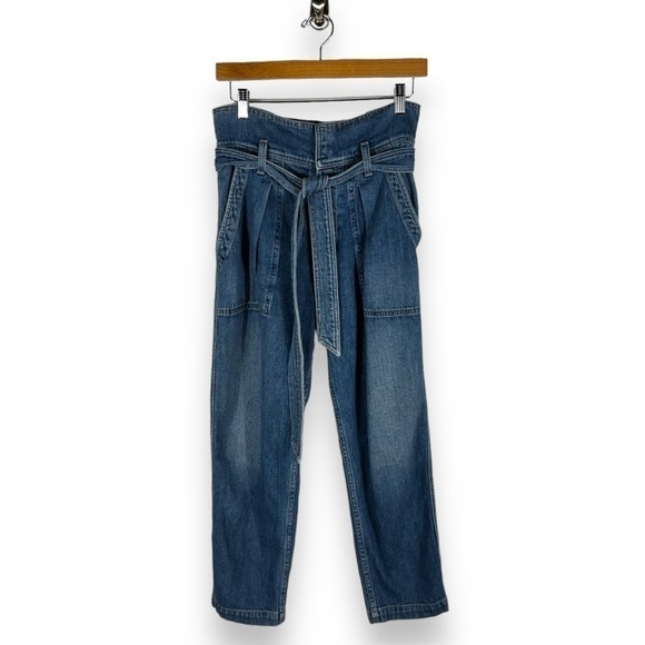 Citizens of Humanity Noelle Ultra High-Rise Belted Cargo Jeans, Medium Wash, 27 - Picture 2 of 13